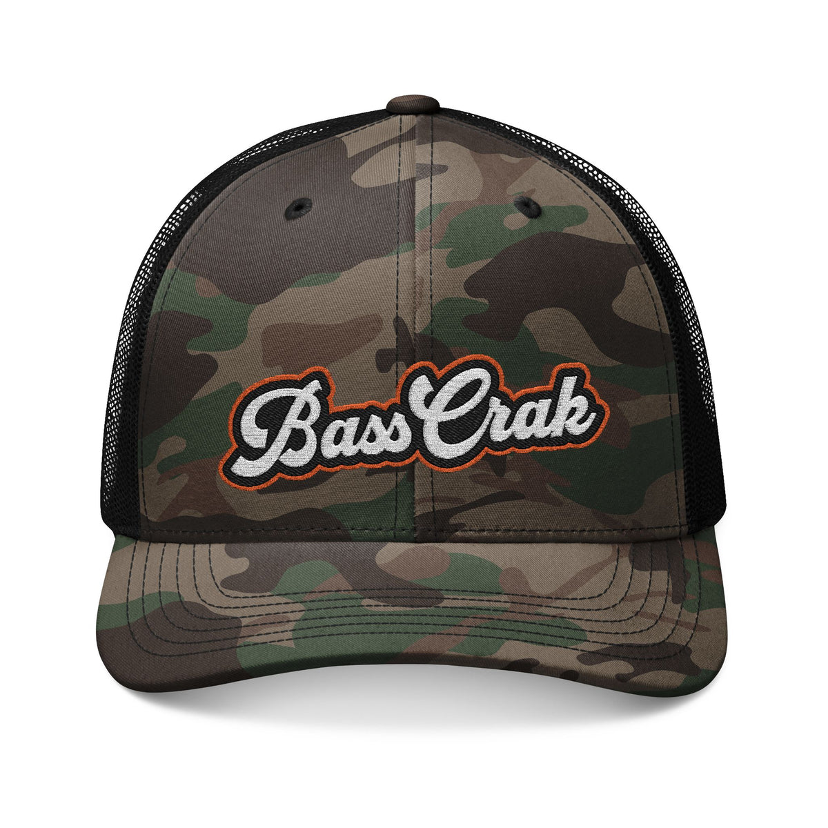 BassCrak Camouflage Trucker Hat
