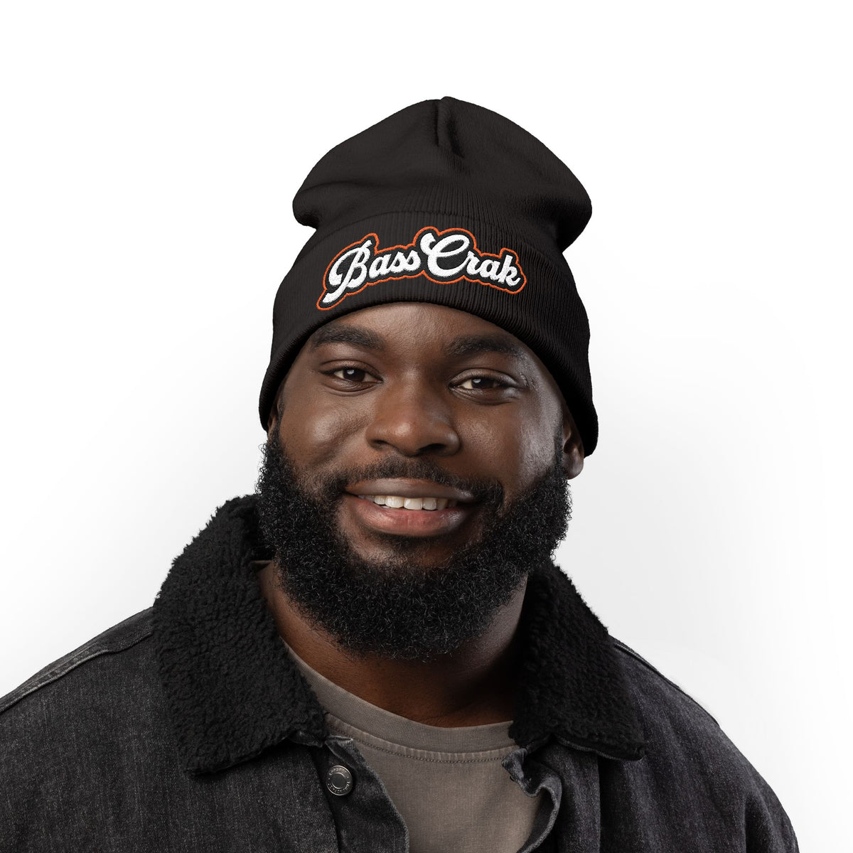 BassCrak Embroidered Knit Beanie