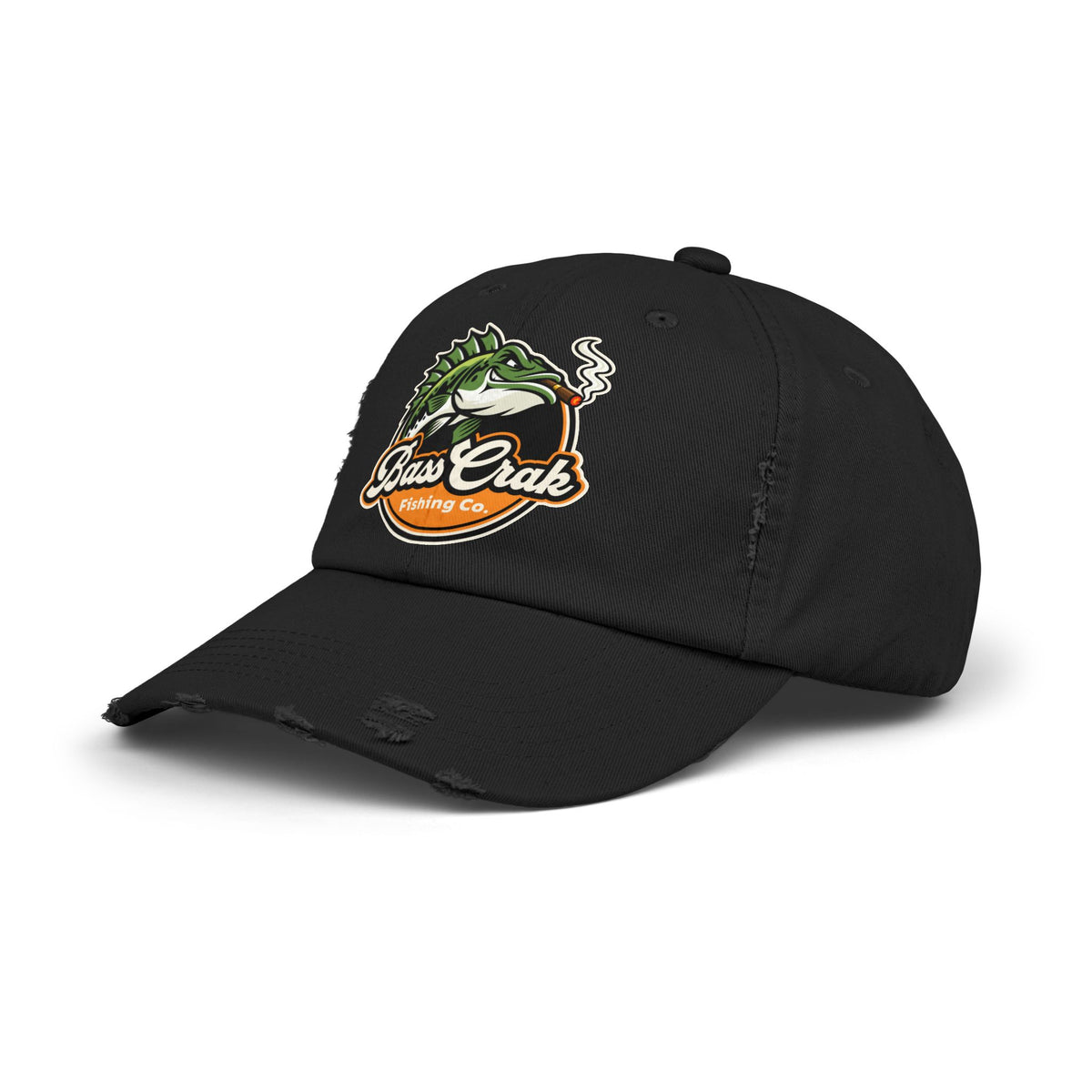 BassCrak Fishing Co. Distressed Cap