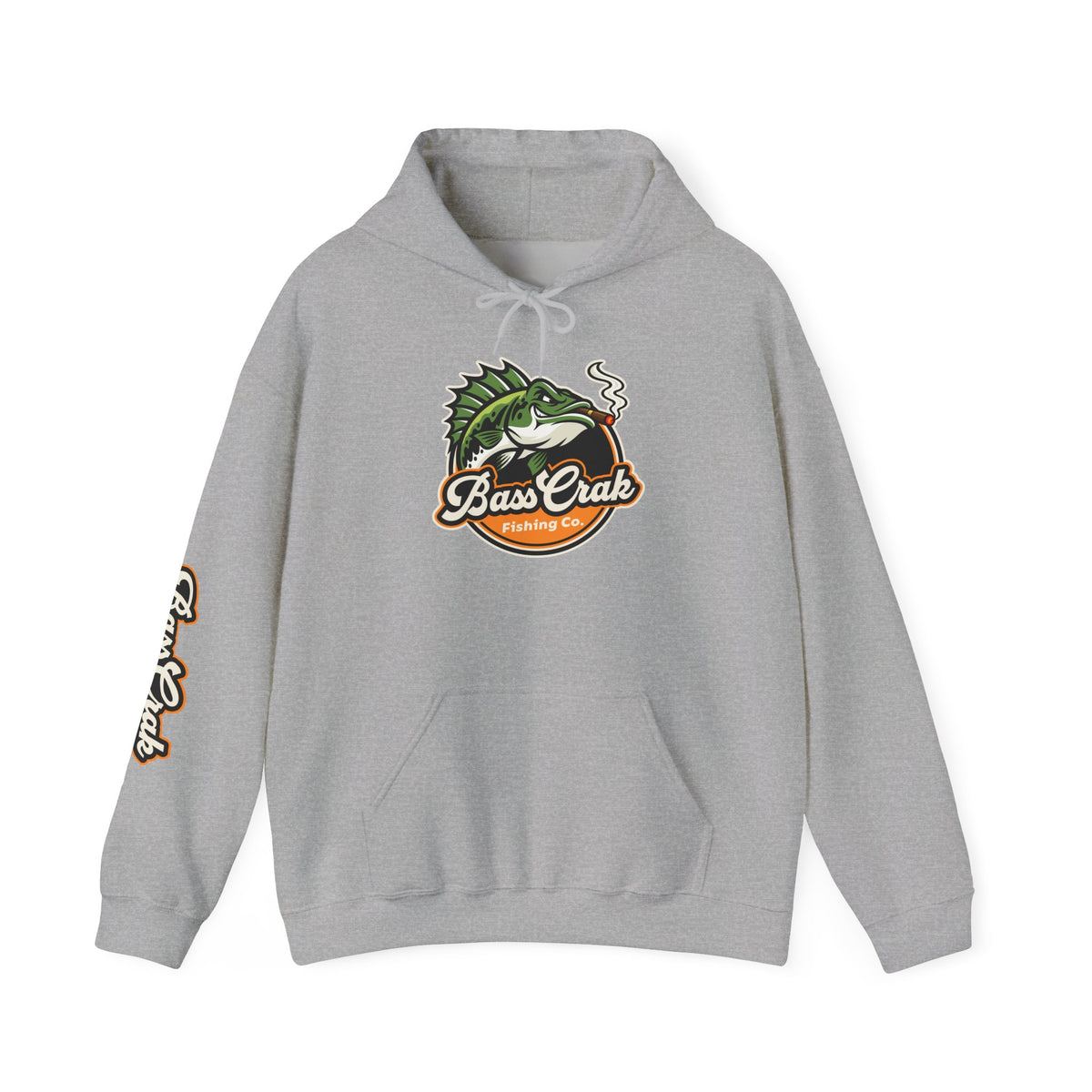 BassCrak Fishing Embroidered Hoodie