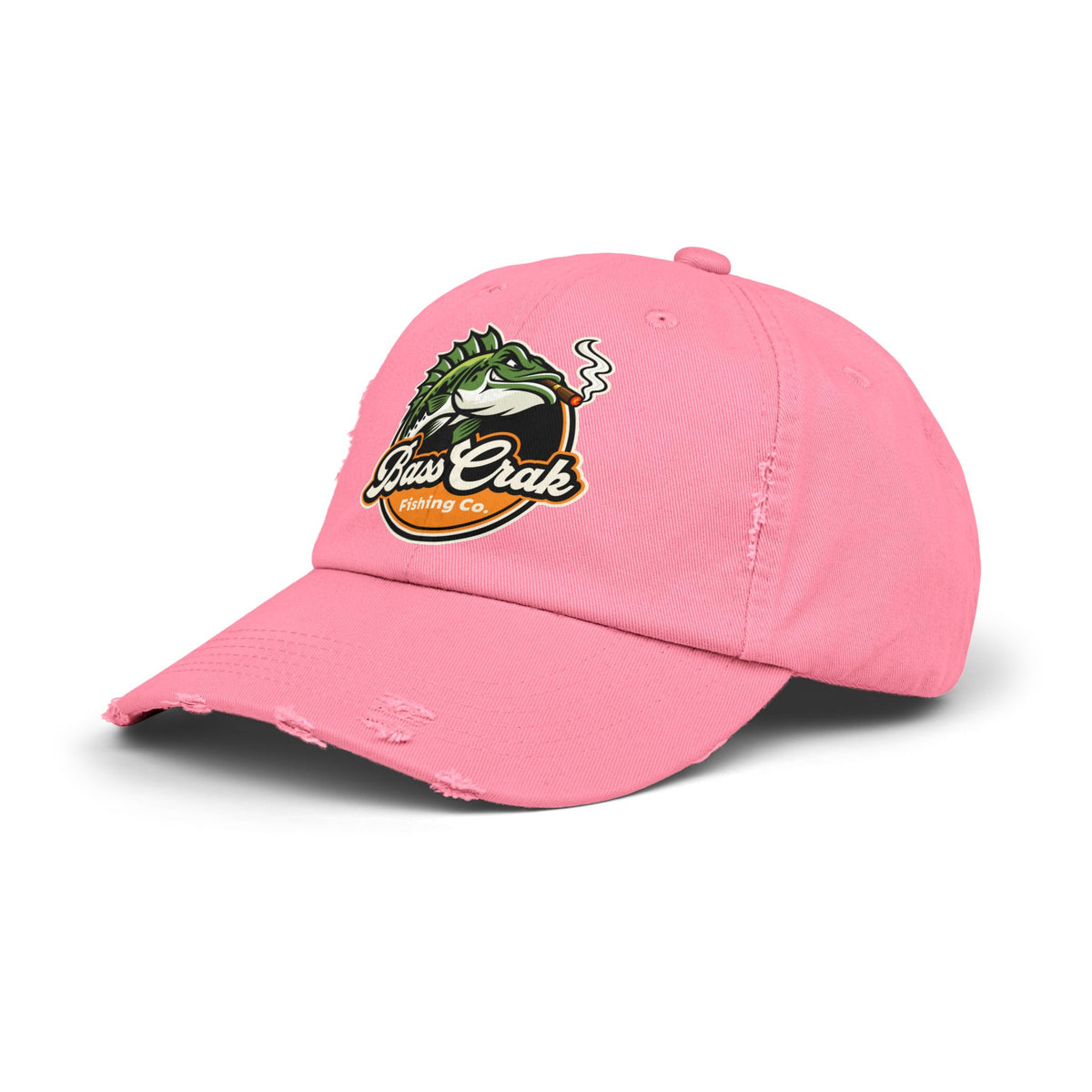 BassCrak Fishing Co. Distressed Cap