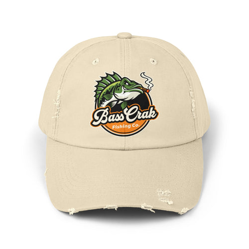 BassCrak Fishing Co. Distressed Cap