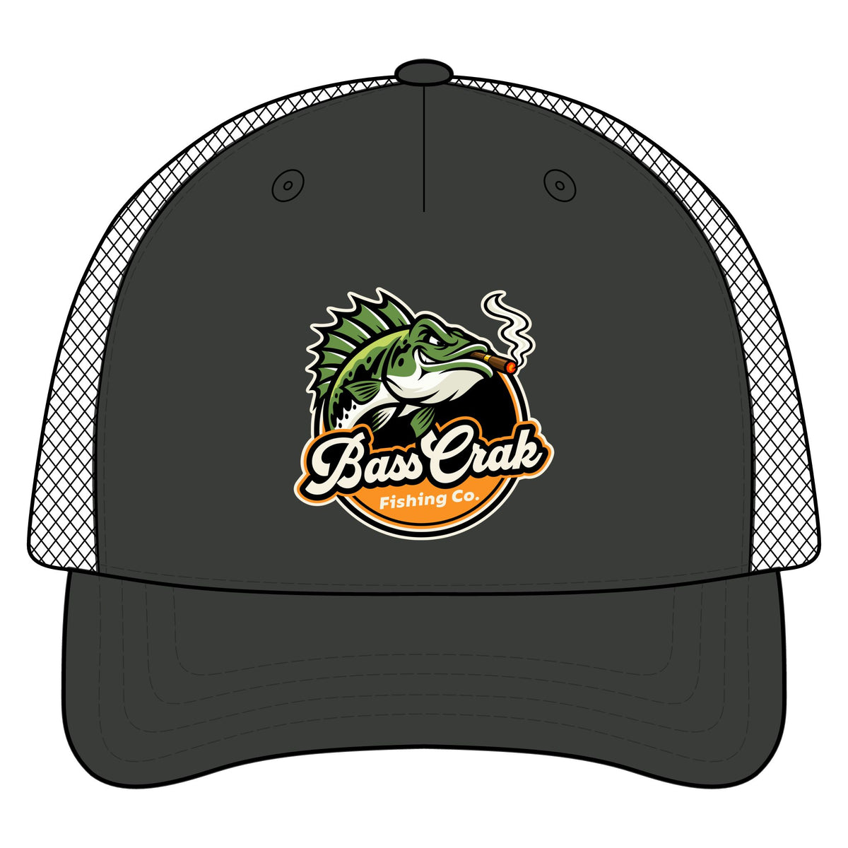 BassCrak Fishing Co. Trucker Cap