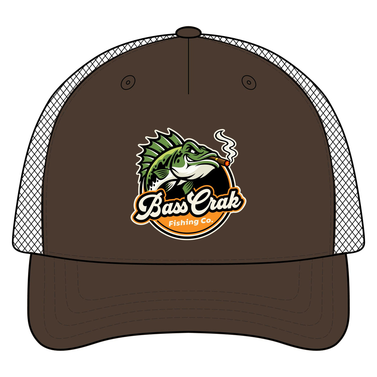 BassCrak Fishing Co. Trucker Cap