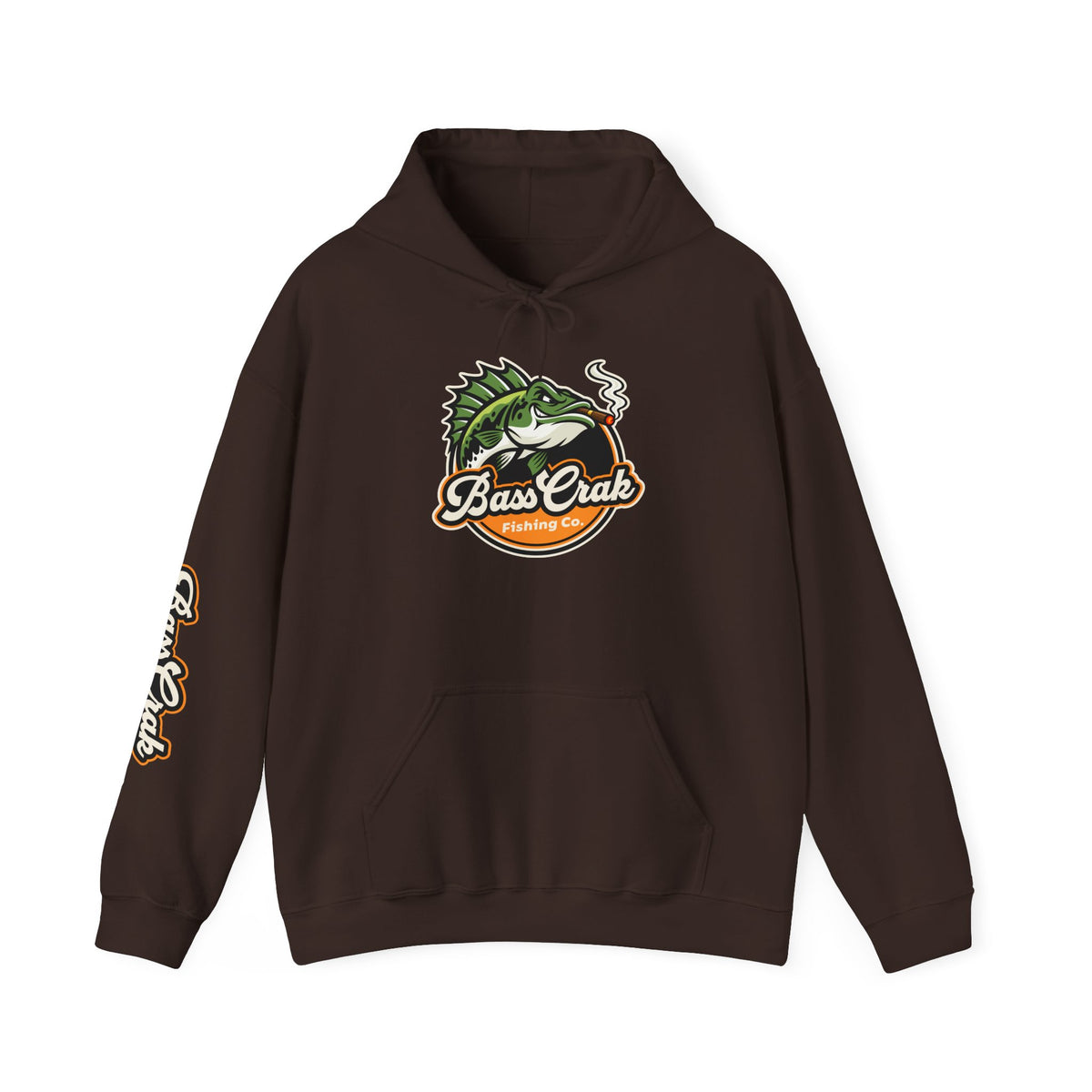 BassCrak Fishing Embroidered Hoodie