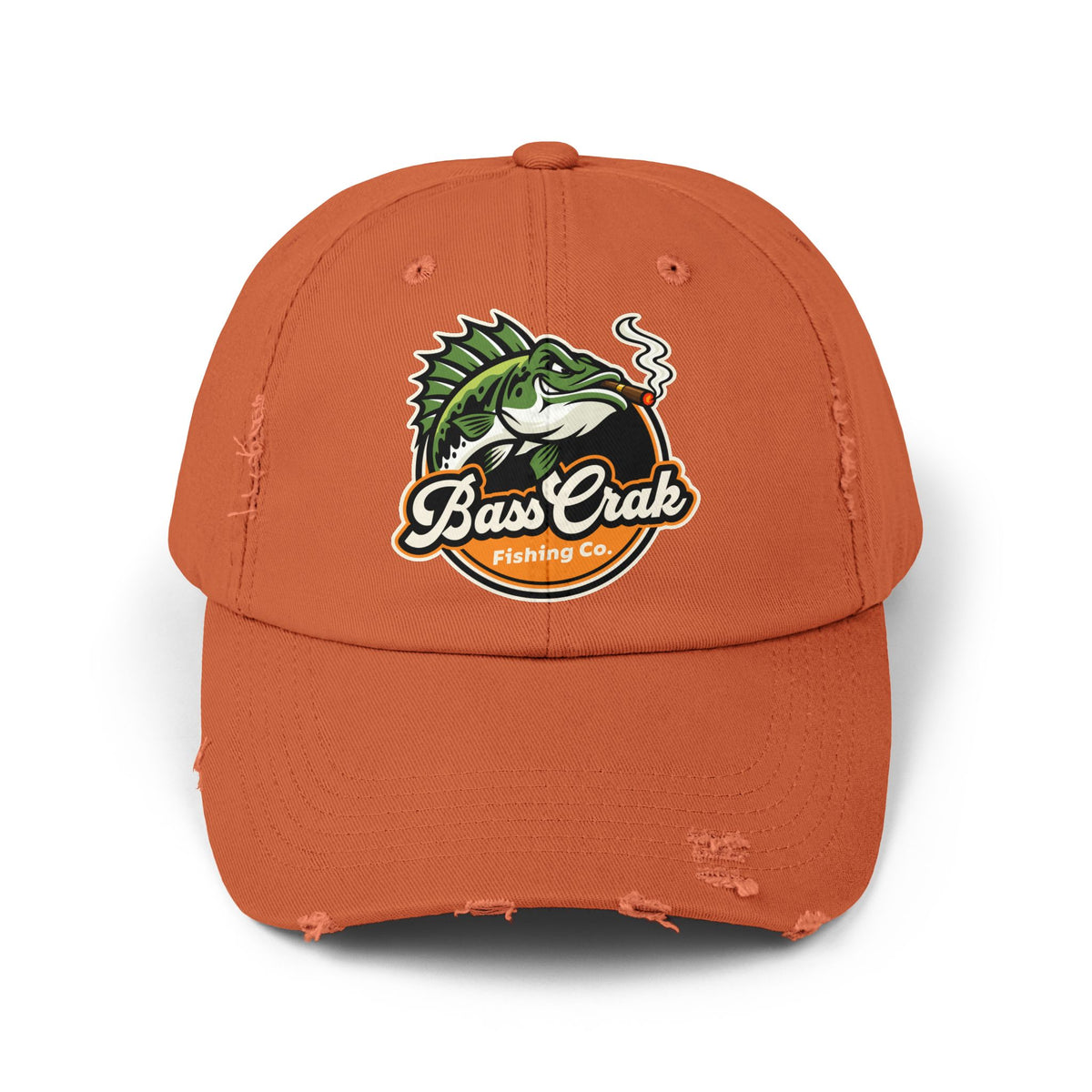 BassCrak Fishing Co. Distressed Cap