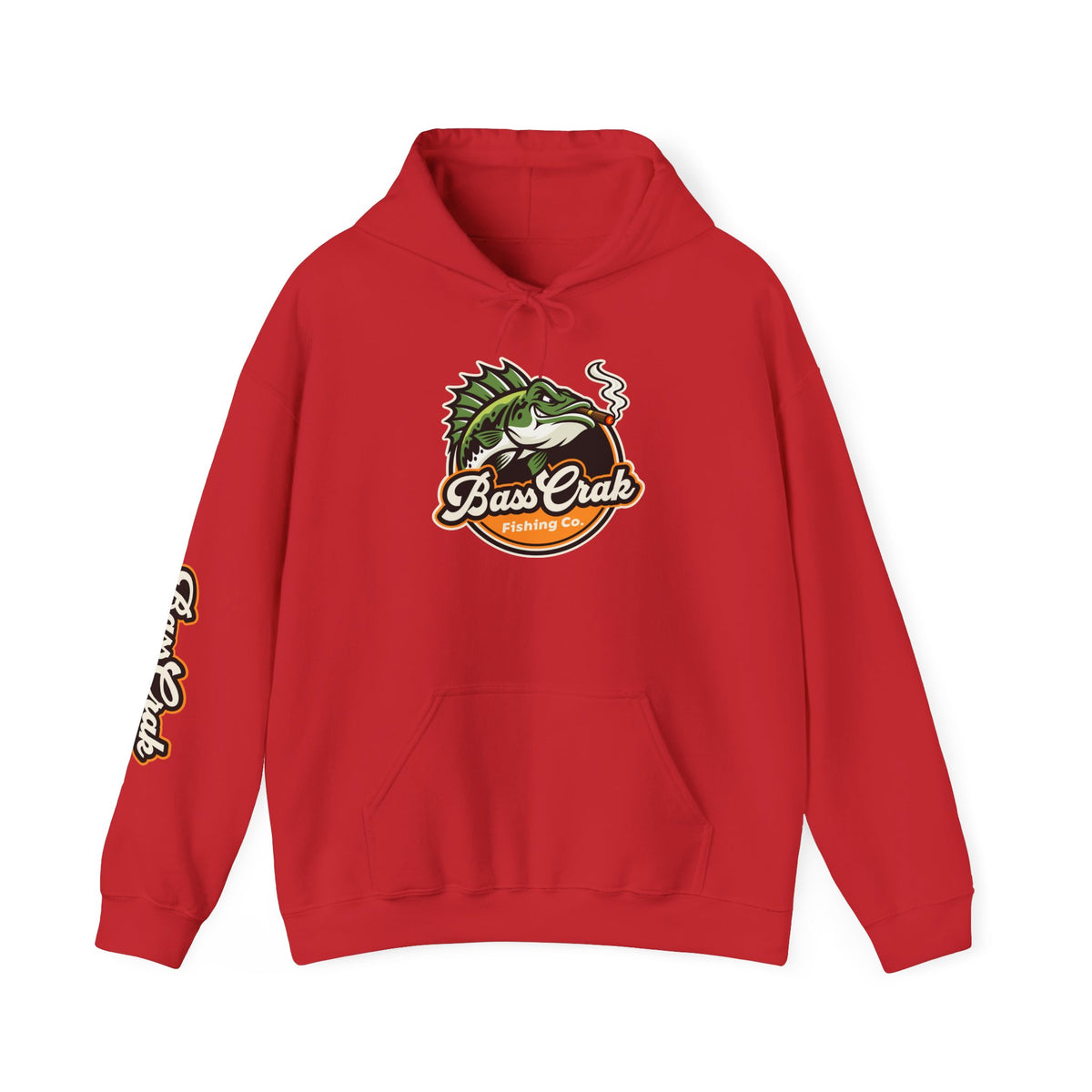 BassCrak Fishing Embroidered Hoodie