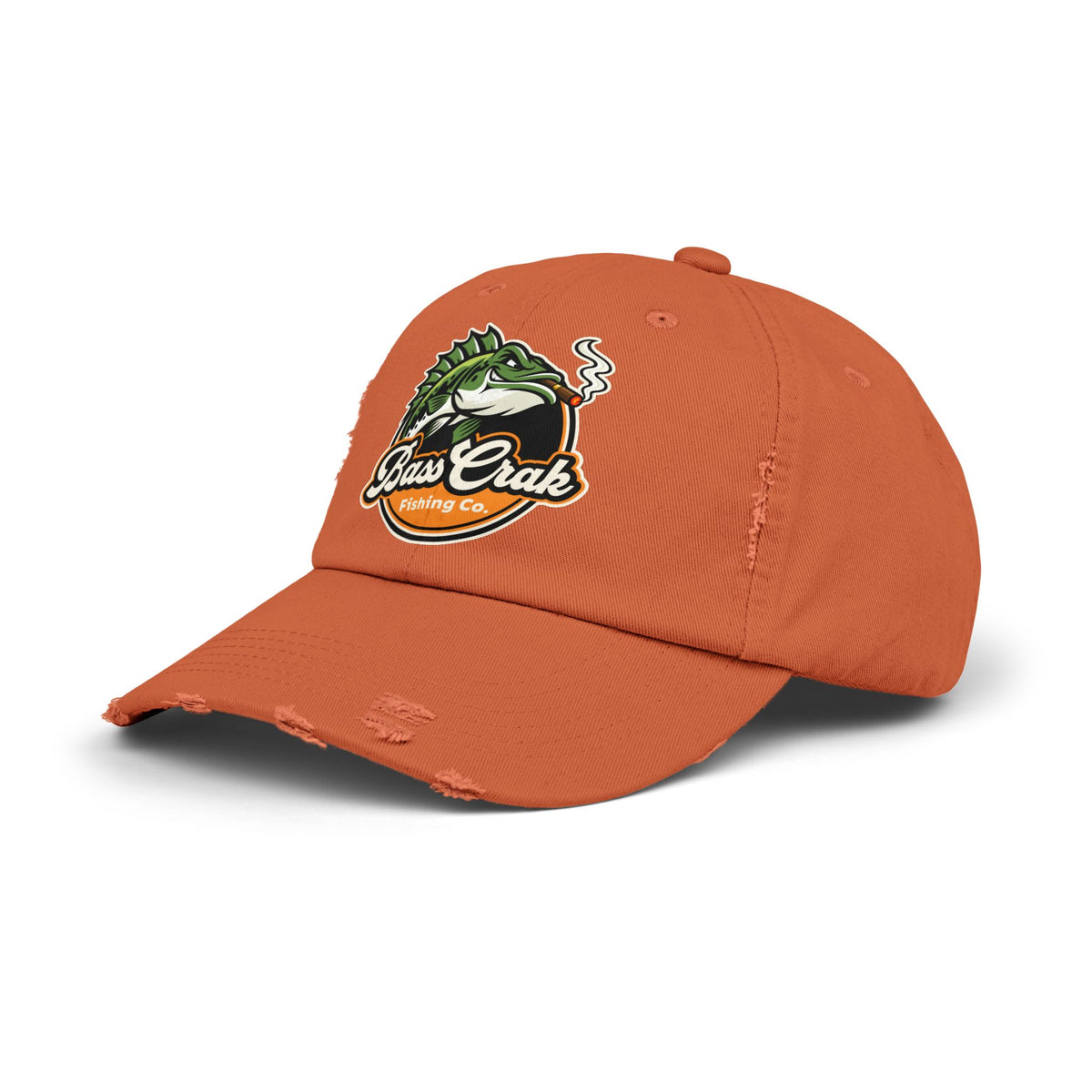 BassCrak Fishing Co. Distressed Cap