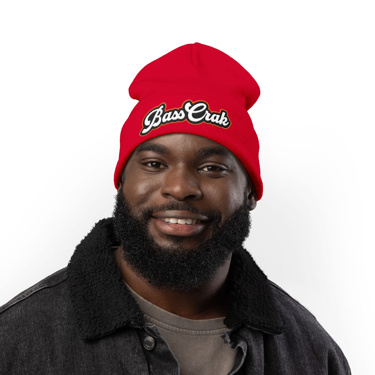BassCrak Embroidered Knit Beanie