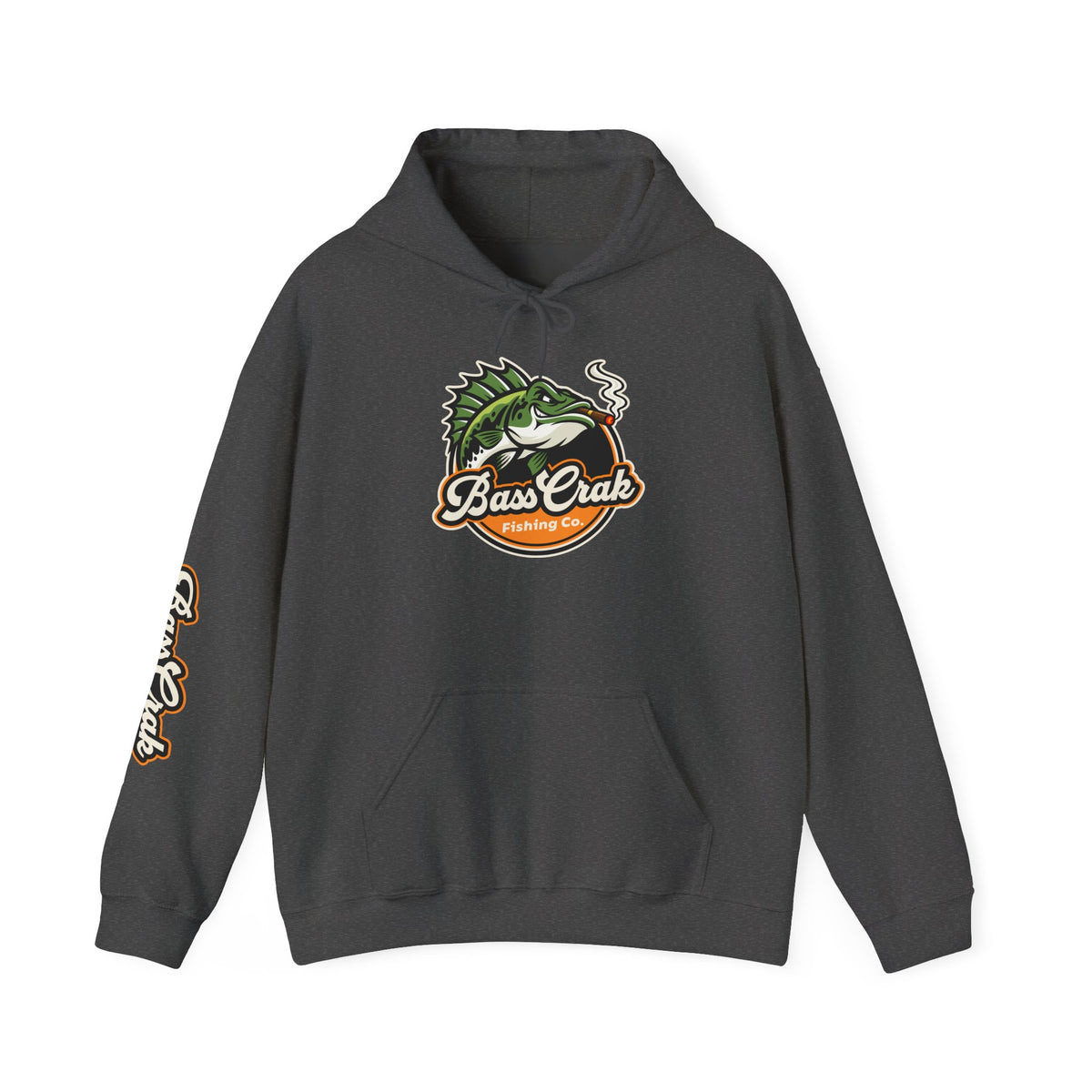 BassCrak Fishing Embroidered Hoodie