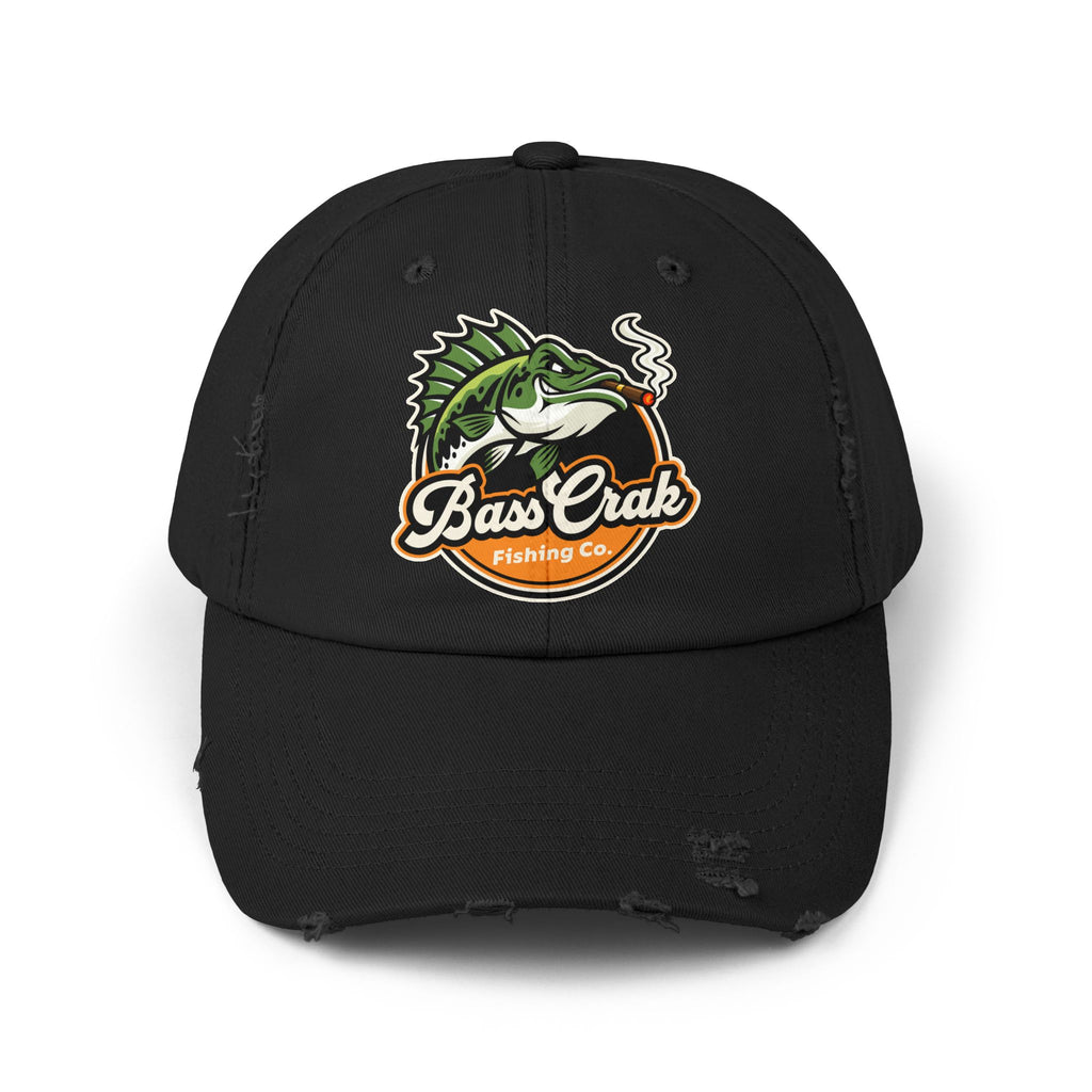 BassCrak Fishing Co. Distressed Cap