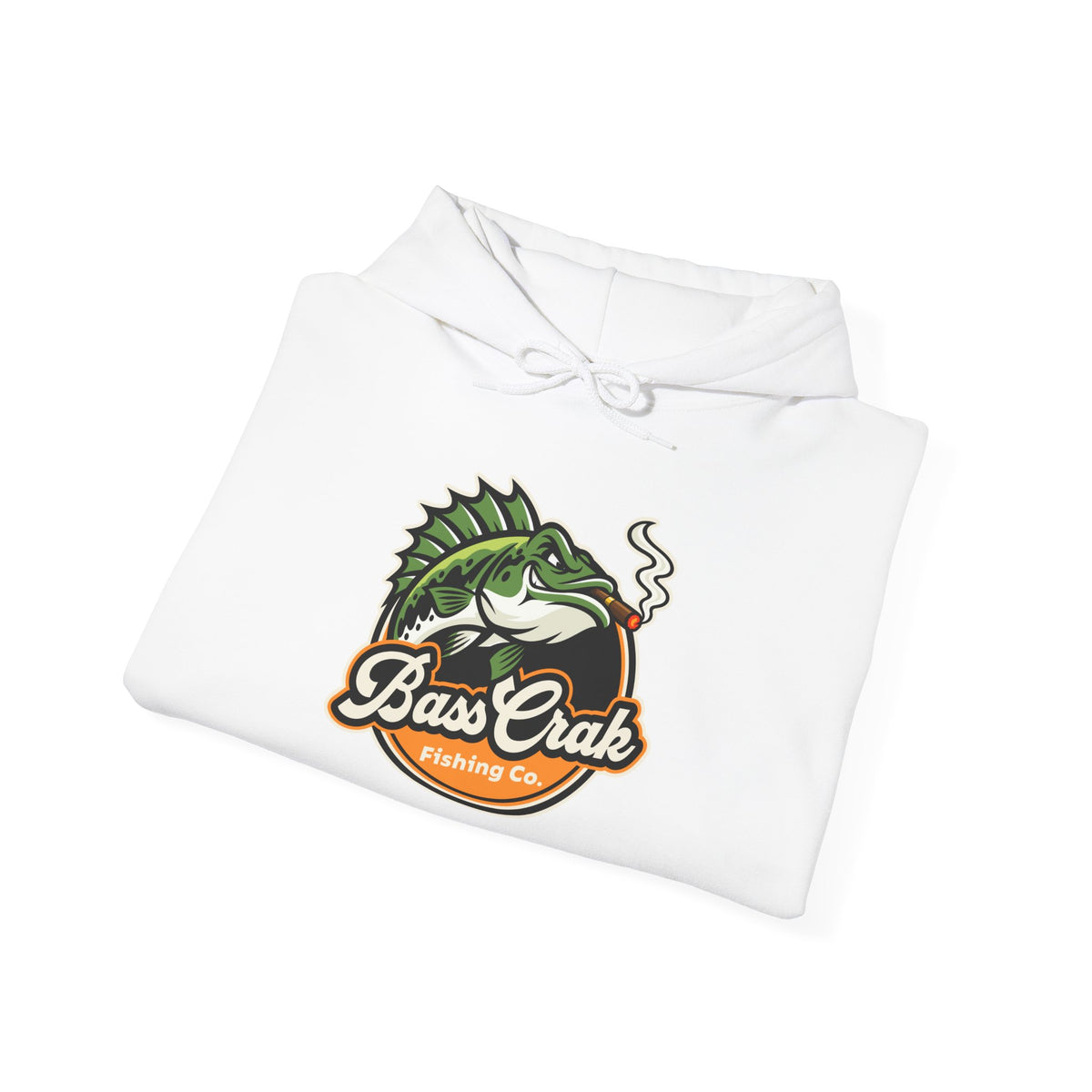 BassCrak Fishing Embroidered Hoodie