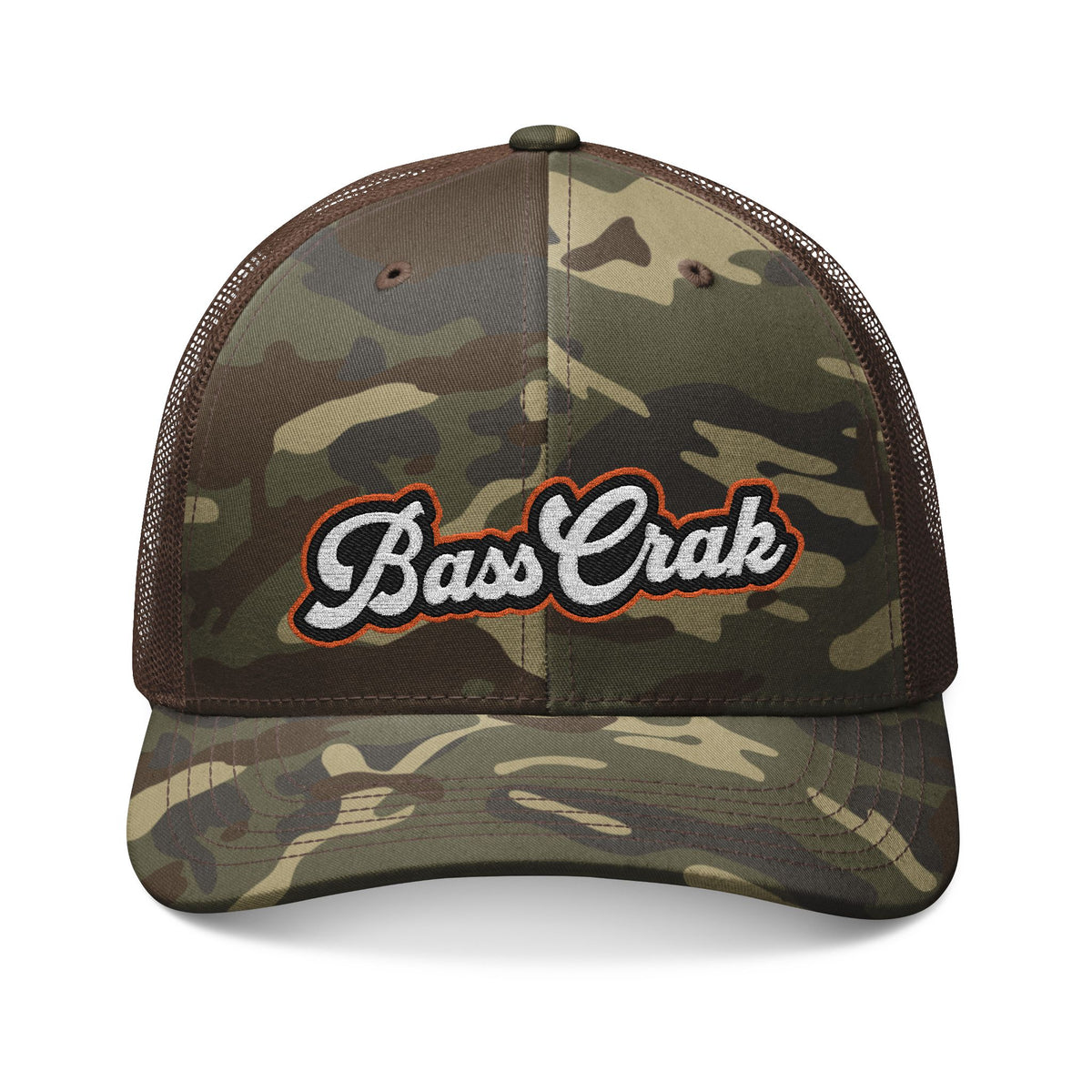 BassCrak Camouflage Trucker Hat