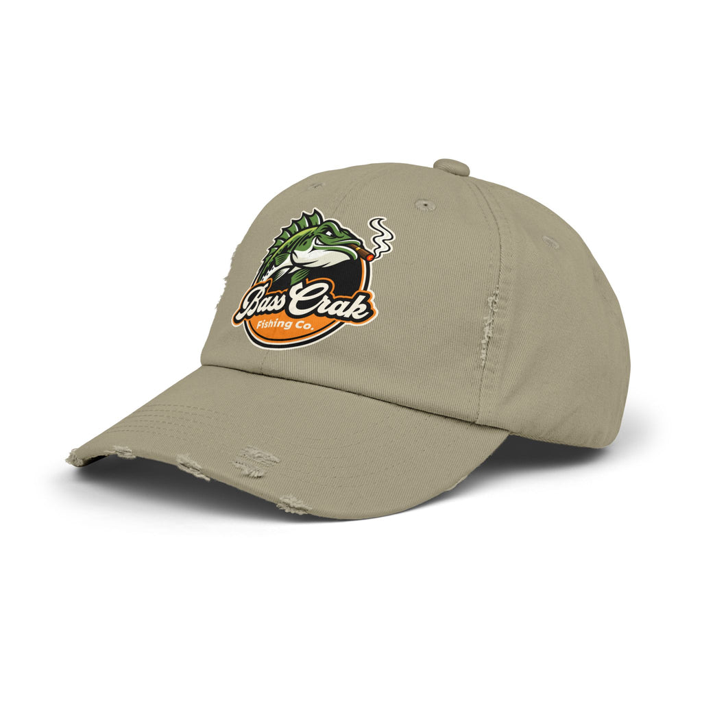 BassCrak Fishing Co. Distressed Cap