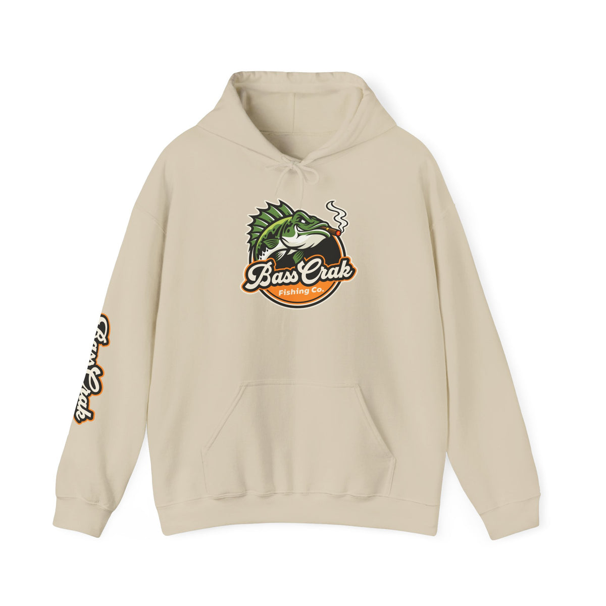 BassCrak Fishing Embroidered Hoodie