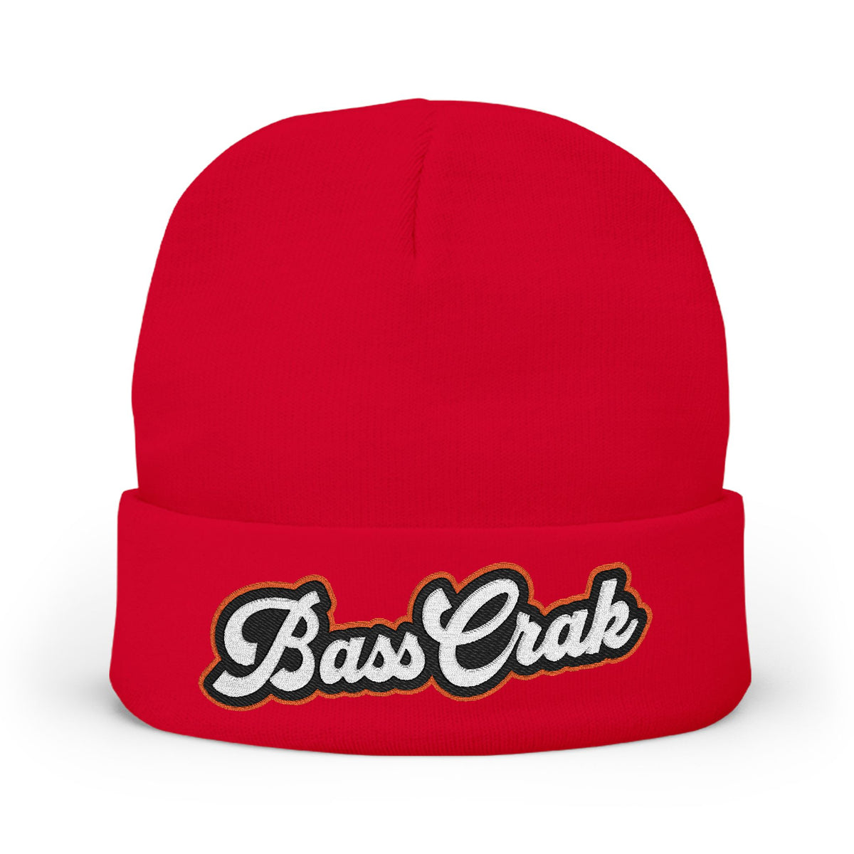 BassCrak Embroidered Knit Beanie