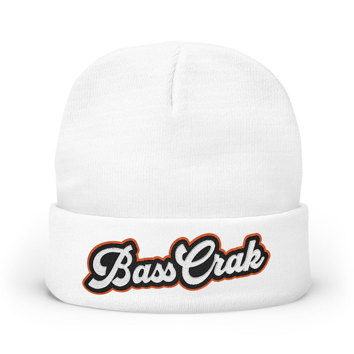 BassCrak Embroidered Knit Beanie