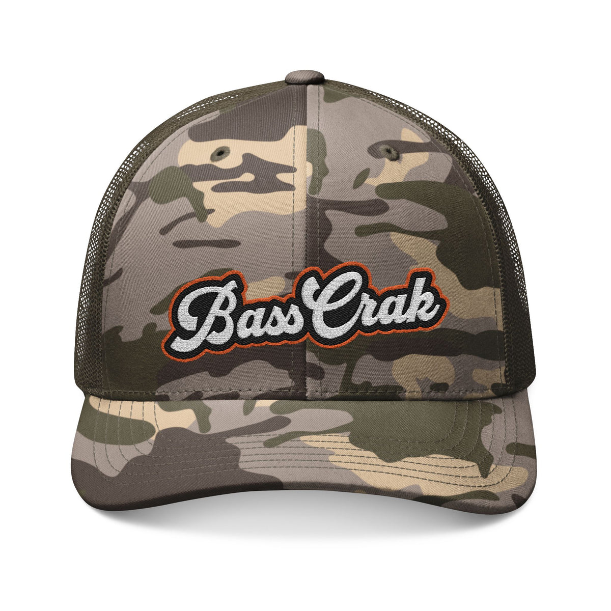 BassCrak Camouflage Trucker Hat