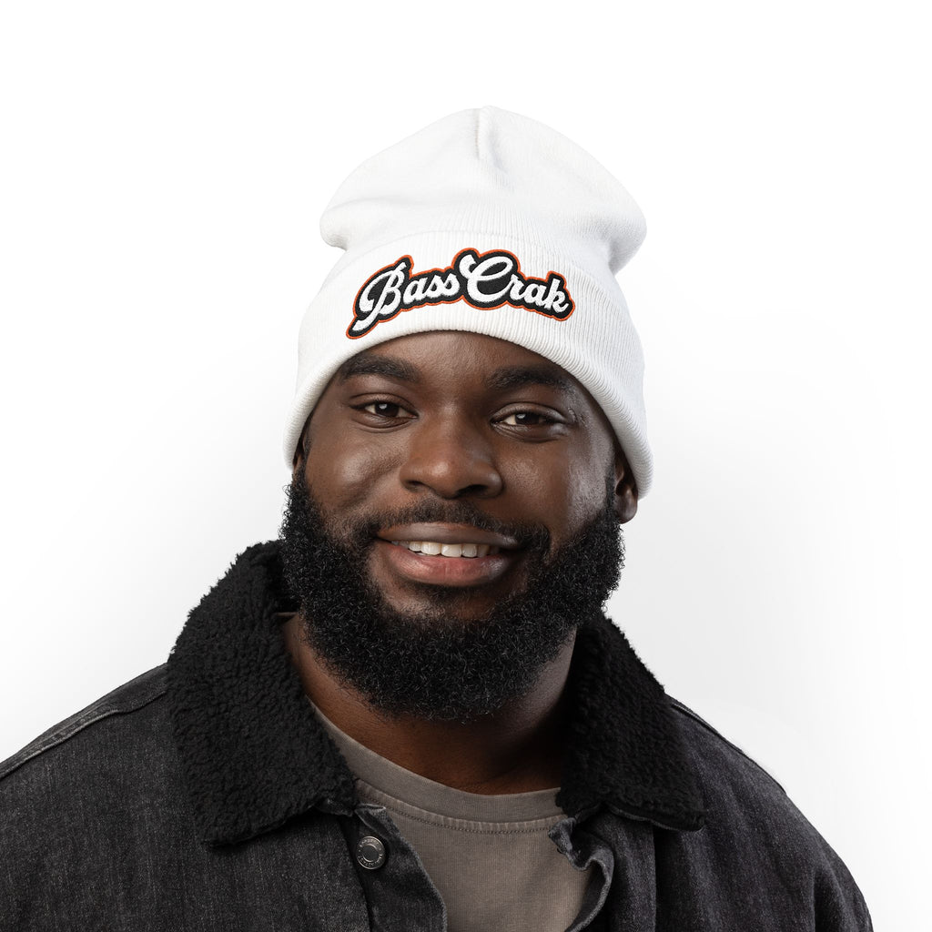 BassCrak Embroidered Knit Beanie