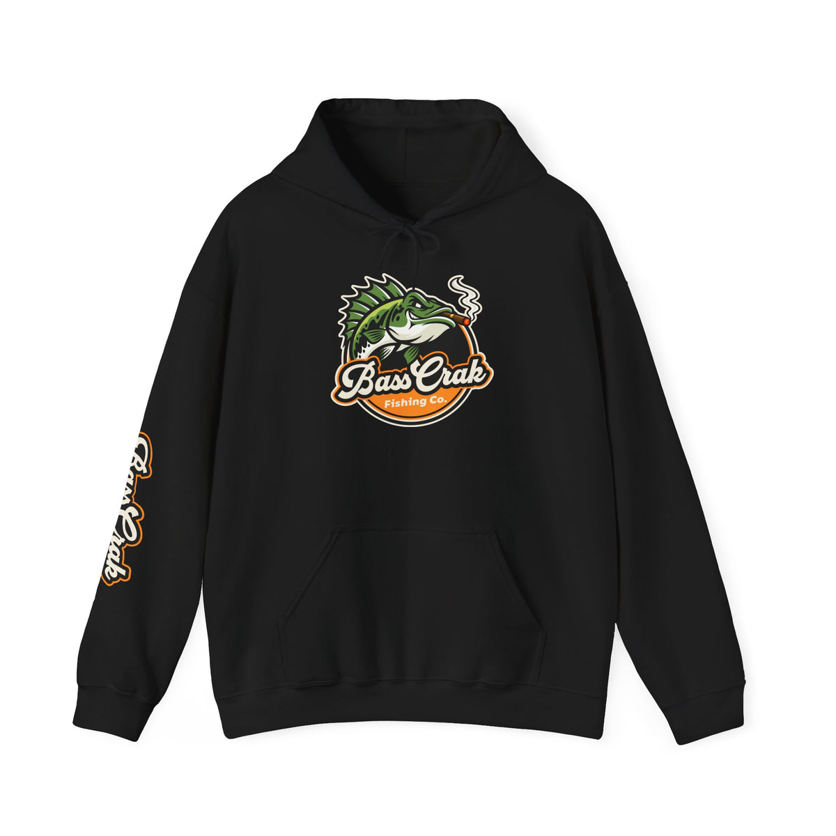 BassCrak Fishing Embroidered Hoodie