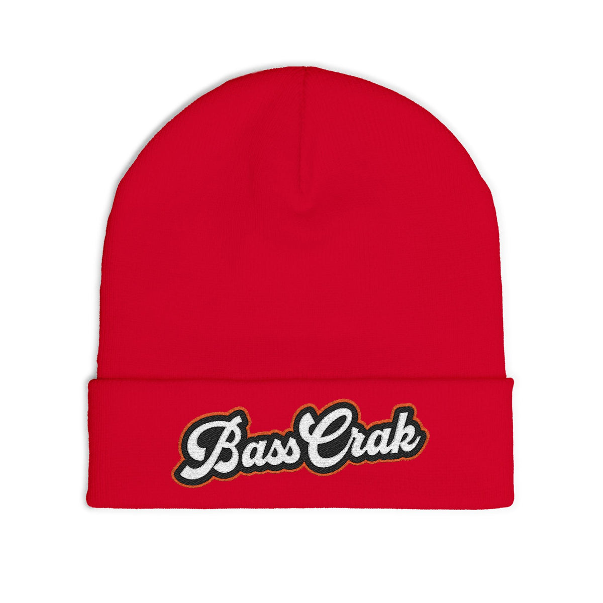 BassCrak Embroidered Knit Beanie