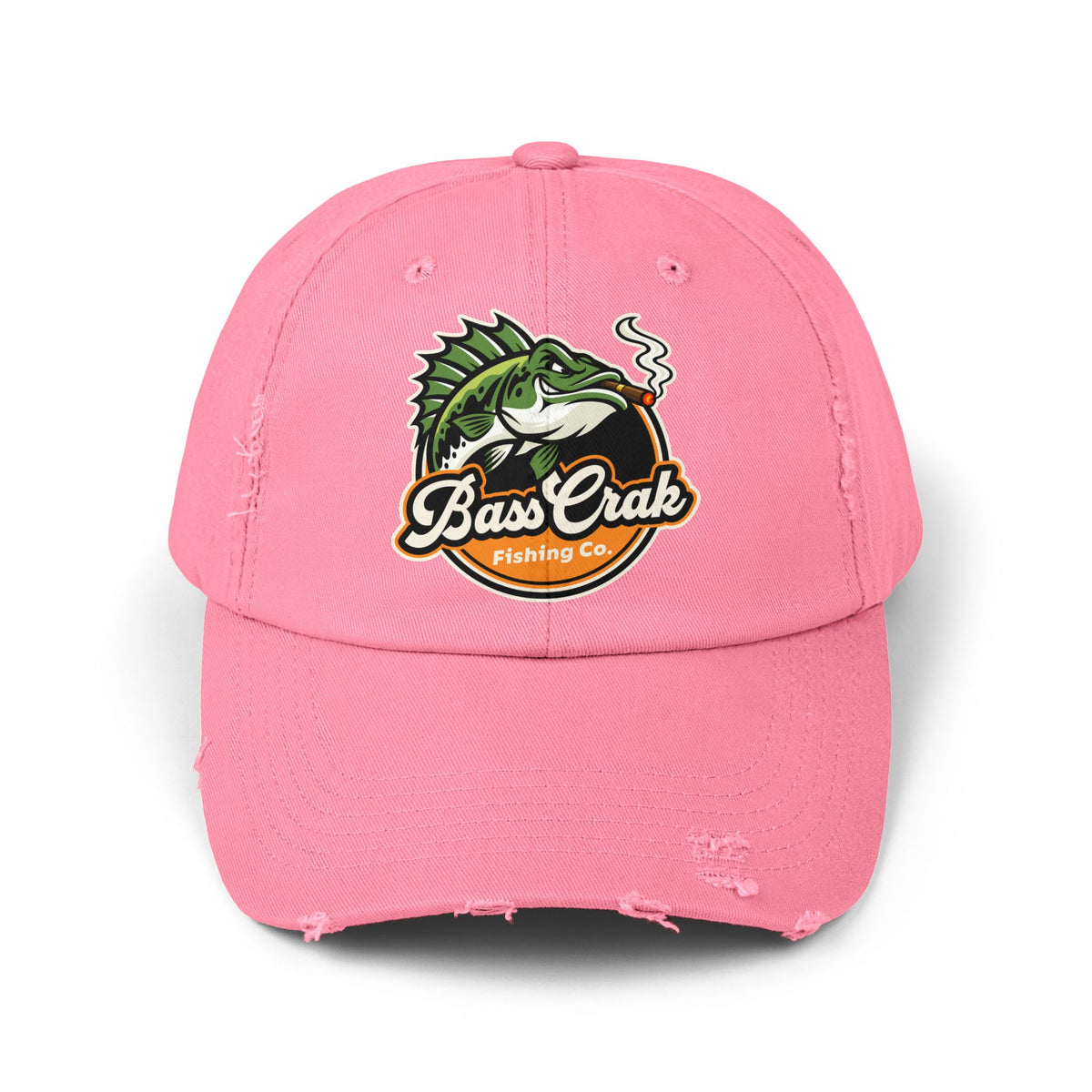 BassCrak Fishing Co. Distressed Cap