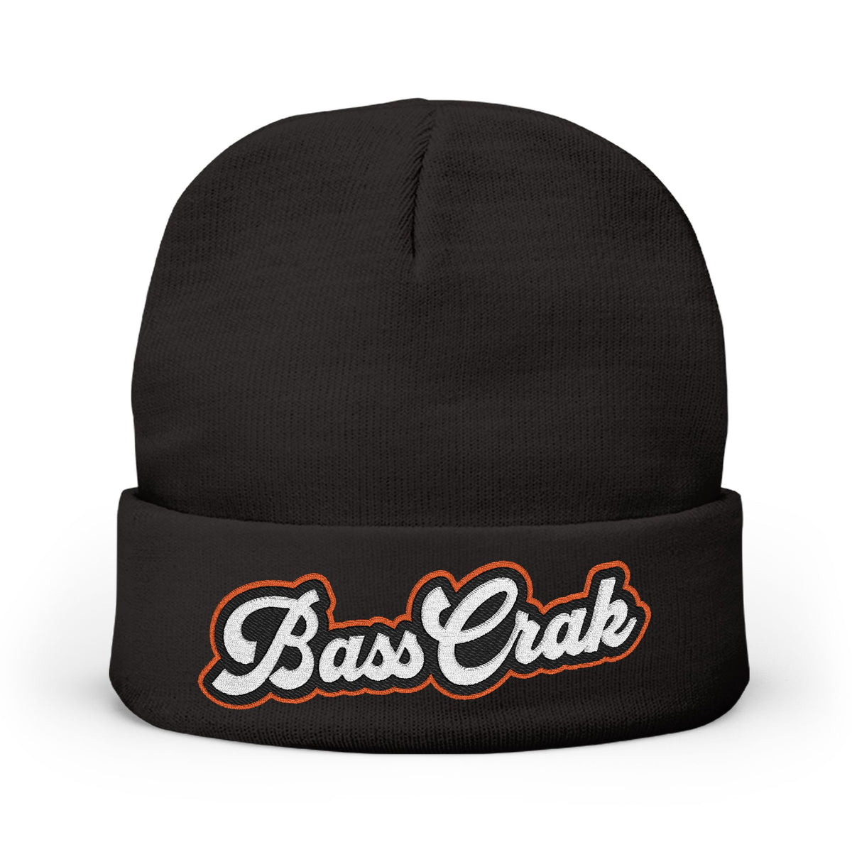 BassCrak Embroidered Knit Beanie