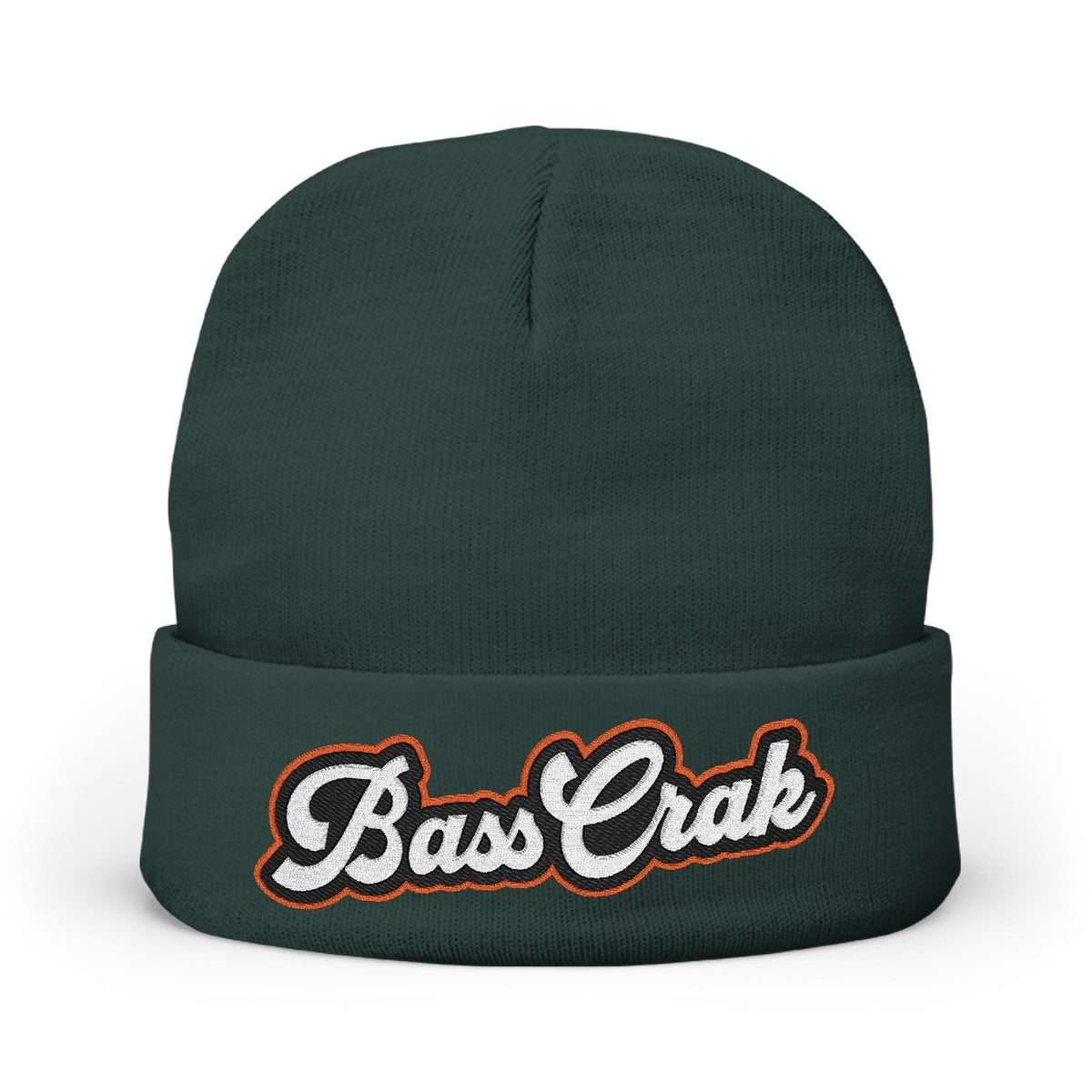 BassCrak Embroidered Knit Beanie